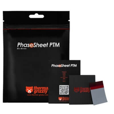 Miếng Dán Thermal Grizzly PhaseSheet PTM làm mát CPU và GPU - Chính hãng check legit qua QR Code